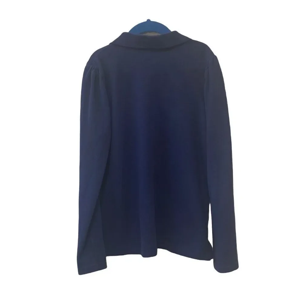 The Children’s Place Long Sleeve Polo Navy Blue Uniform Shirt Little Girls Size